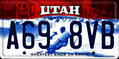 UT license plate A698VB