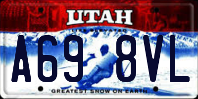 UT license plate A698VL