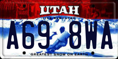 UT license plate A698WA