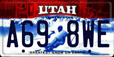 UT license plate A698WE