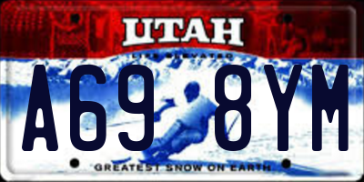 UT license plate A698YM