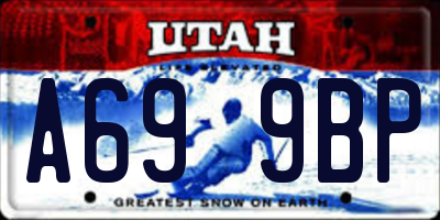 UT license plate A699BP