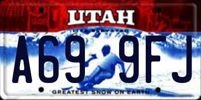 UT license plate A699FJ