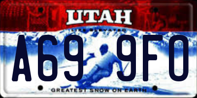 UT license plate A699FO
