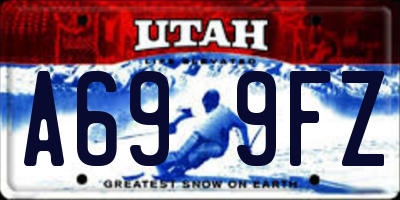 UT license plate A699FZ