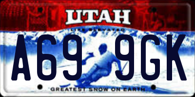 UT license plate A699GK