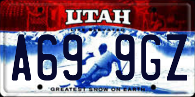 UT license plate A699GZ