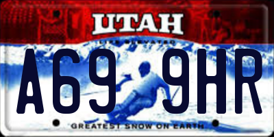 UT license plate A699HR