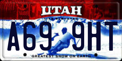 UT license plate A699HT