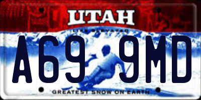 UT license plate A699MD