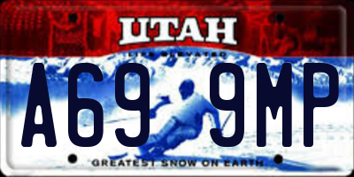 UT license plate A699MP