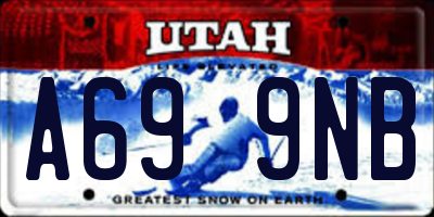 UT license plate A699NB