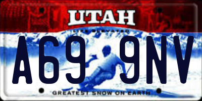 UT license plate A699NV