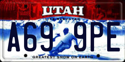 UT license plate A699PE