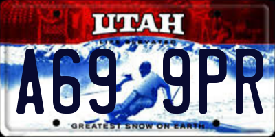 UT license plate A699PR