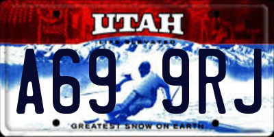 UT license plate A699RJ