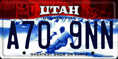UT license plate A709NN