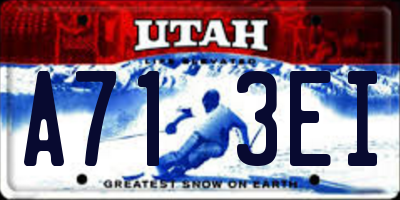 UT license plate A713EI