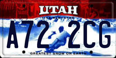 UT license plate A722CG