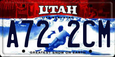 UT license plate A722CM
