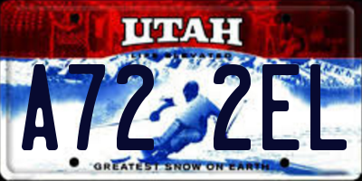UT license plate A722EL