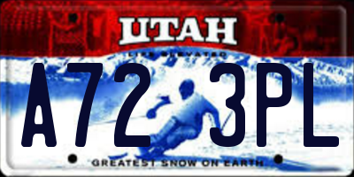 UT license plate A723PL
