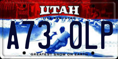 UT license plate A730LP