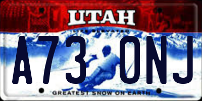 UT license plate A730NJ