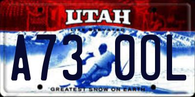 UT license plate A730OL