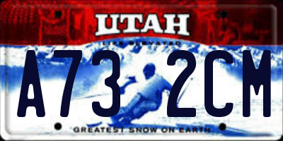 UT license plate A732CM