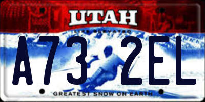 UT license plate A732EL