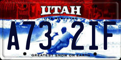 UT license plate A732IF