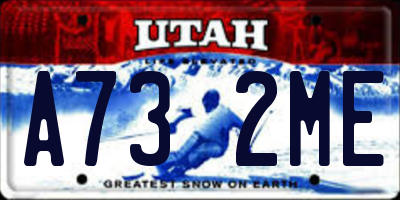UT license plate A732ME