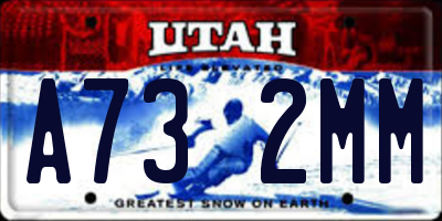 UT license plate A732MM
