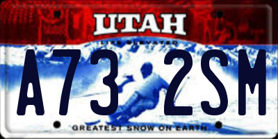 UT license plate A732SM