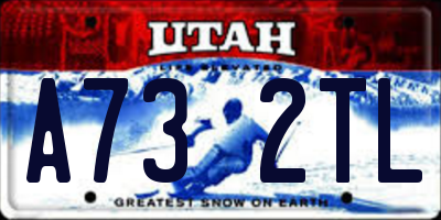 UT license plate A732TL