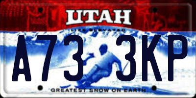 UT license plate A733KP