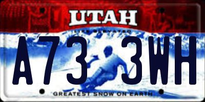 UT license plate A733WH