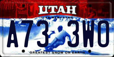 UT license plate A733WO