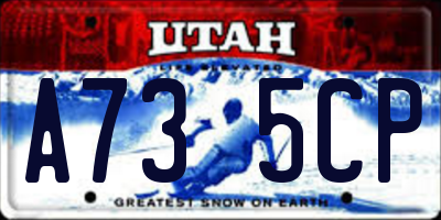 UT license plate A735CP