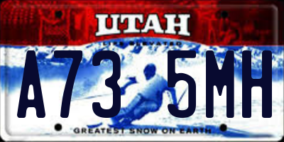 UT license plate A735MH