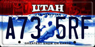 UT license plate A735RF