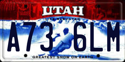 UT license plate A736LM