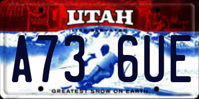 UT license plate A736UE