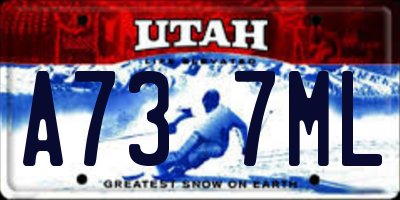 UT license plate A737ML