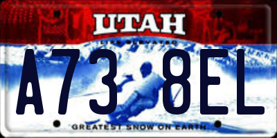 UT license plate A738EL