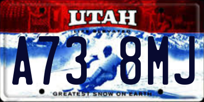 UT license plate A738MJ