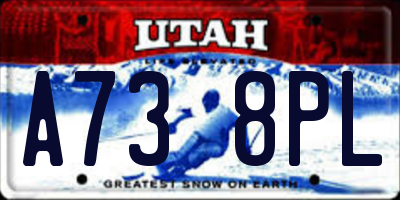 UT license plate A738PL
