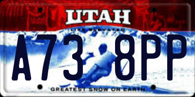 UT license plate A738PP