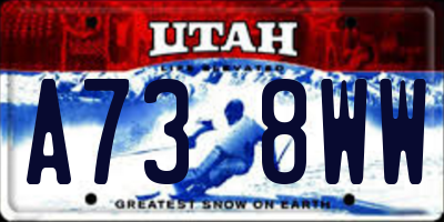 UT license plate A738WW